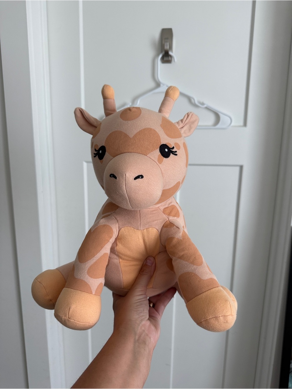 Elly Lu Plush Rare Giraffe Stuffed Animal - Soft Peach and Cream Kids Toy